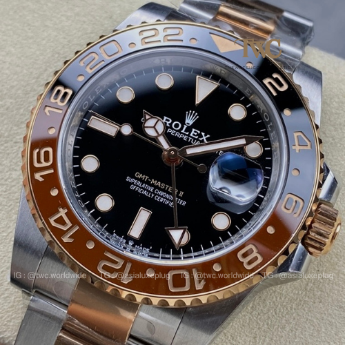 Rolex GMT Rootbeer 2 Tone
