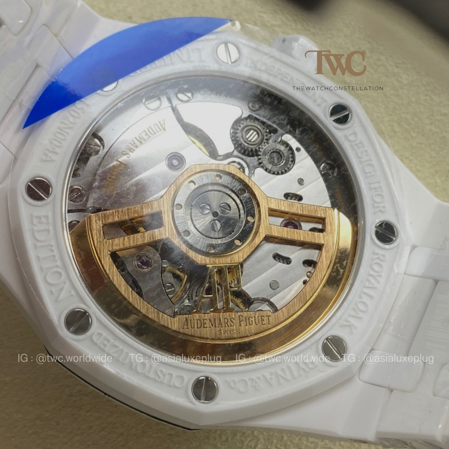 Audemars Piguet White Ceramic 15500 White Dial