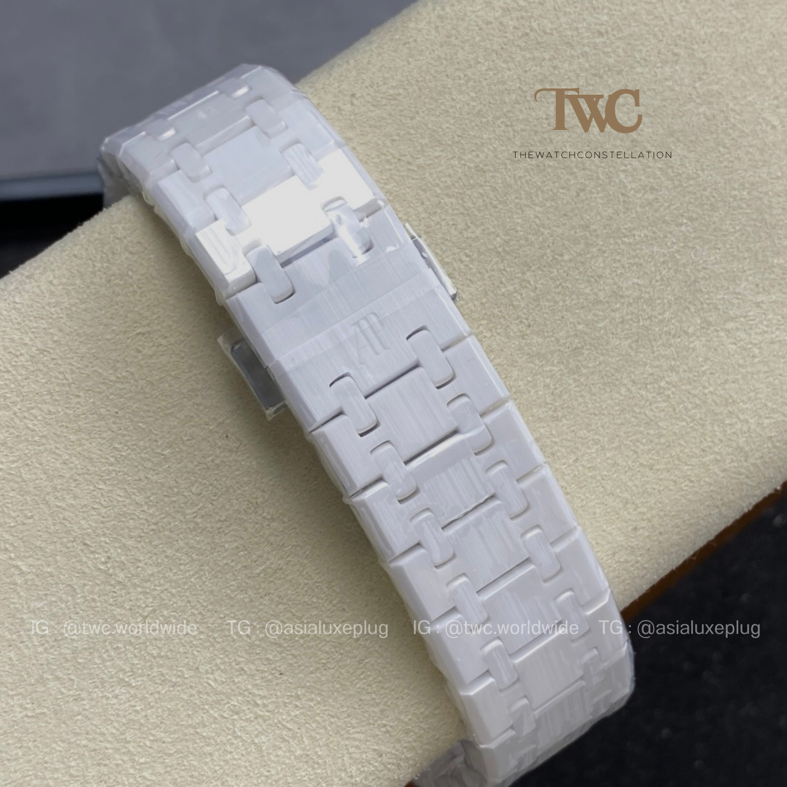 Audemars Piguet White Ceramic 15500 White Dial