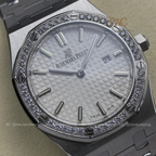 Audemars Piguet Quartz 33mm White Dial Frosted Bezel