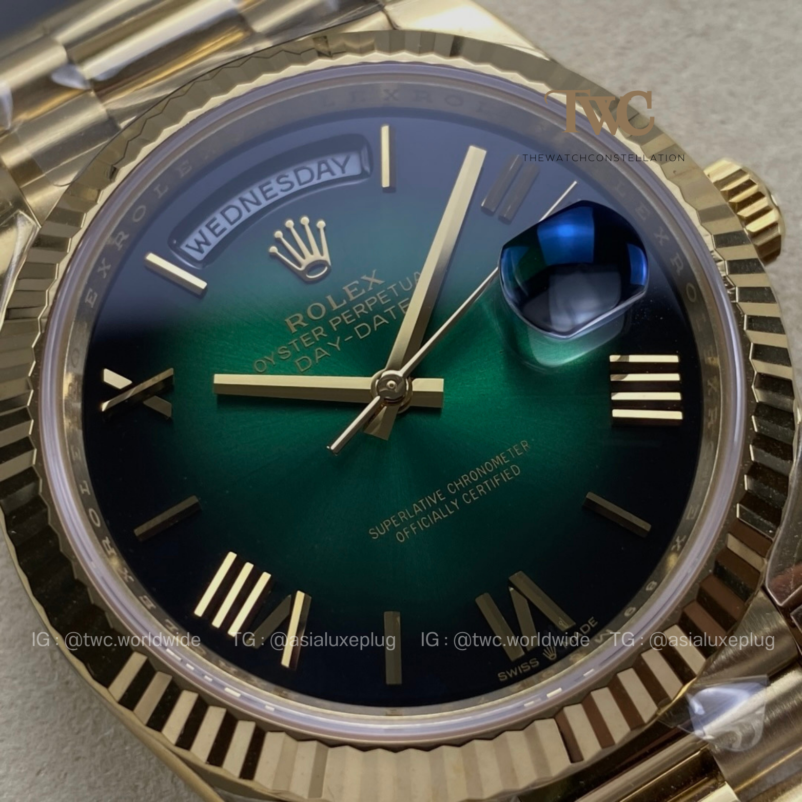 Rolex DayDate Olive green