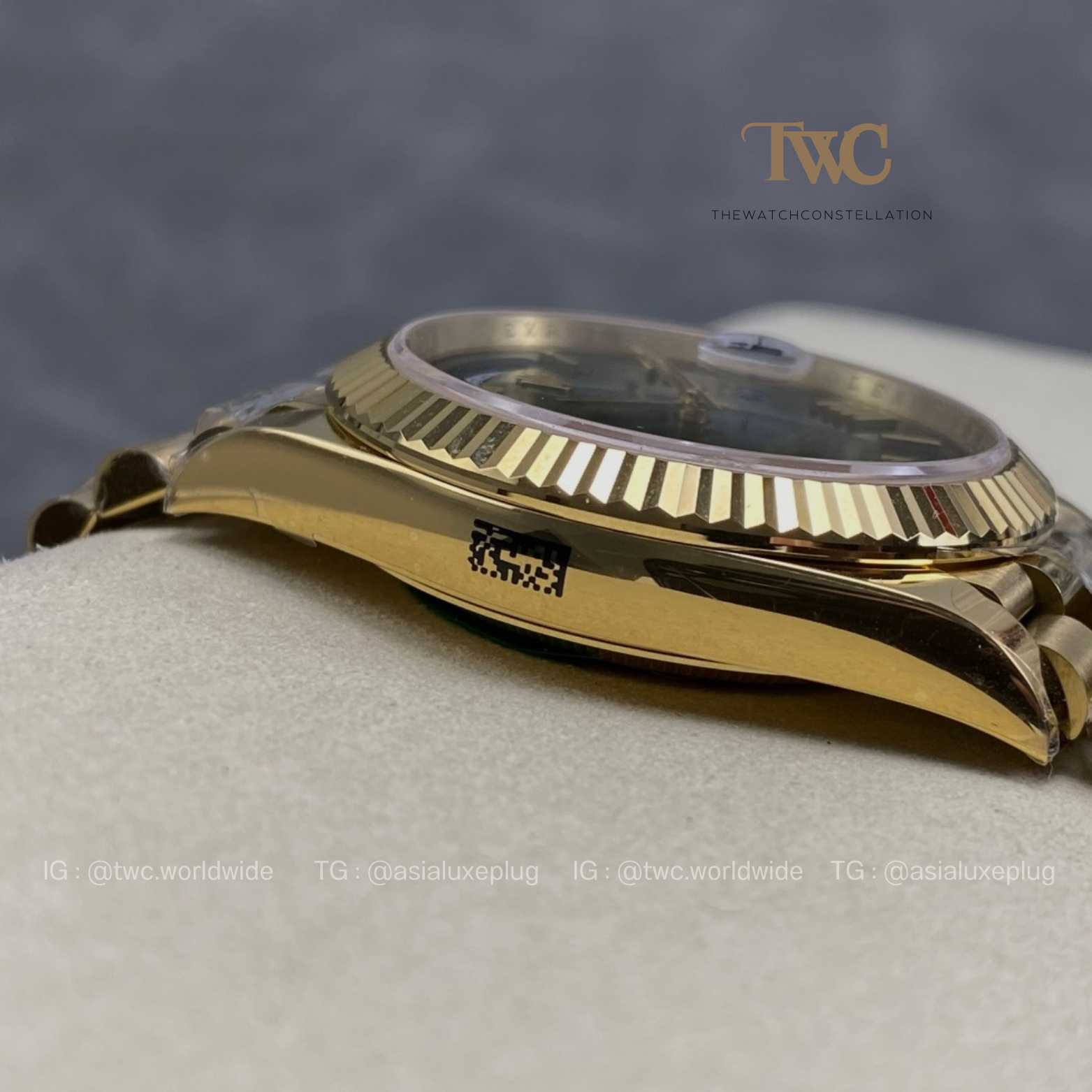 Rolex DayDate Yellow Gold Jade Dial