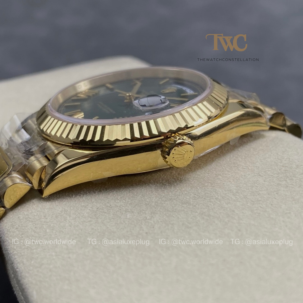 Rolex DayDate Yellow Gold Jade Dial
