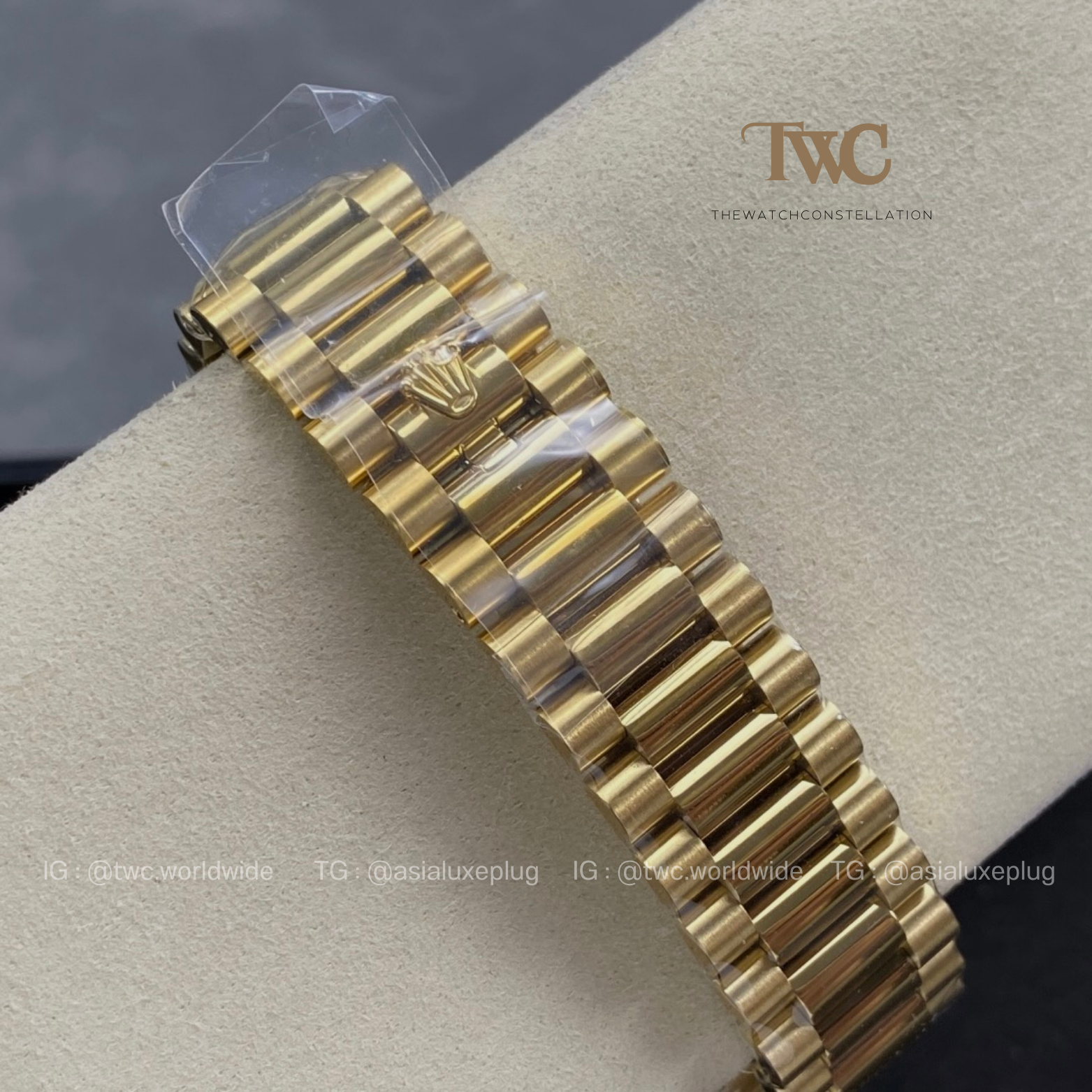 Rolex DayDate Yellow Gold Jade Dial