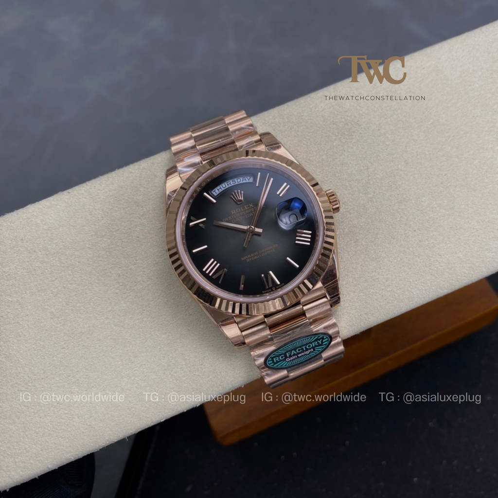 Rolex DayDate Rose Gold Black Ombre