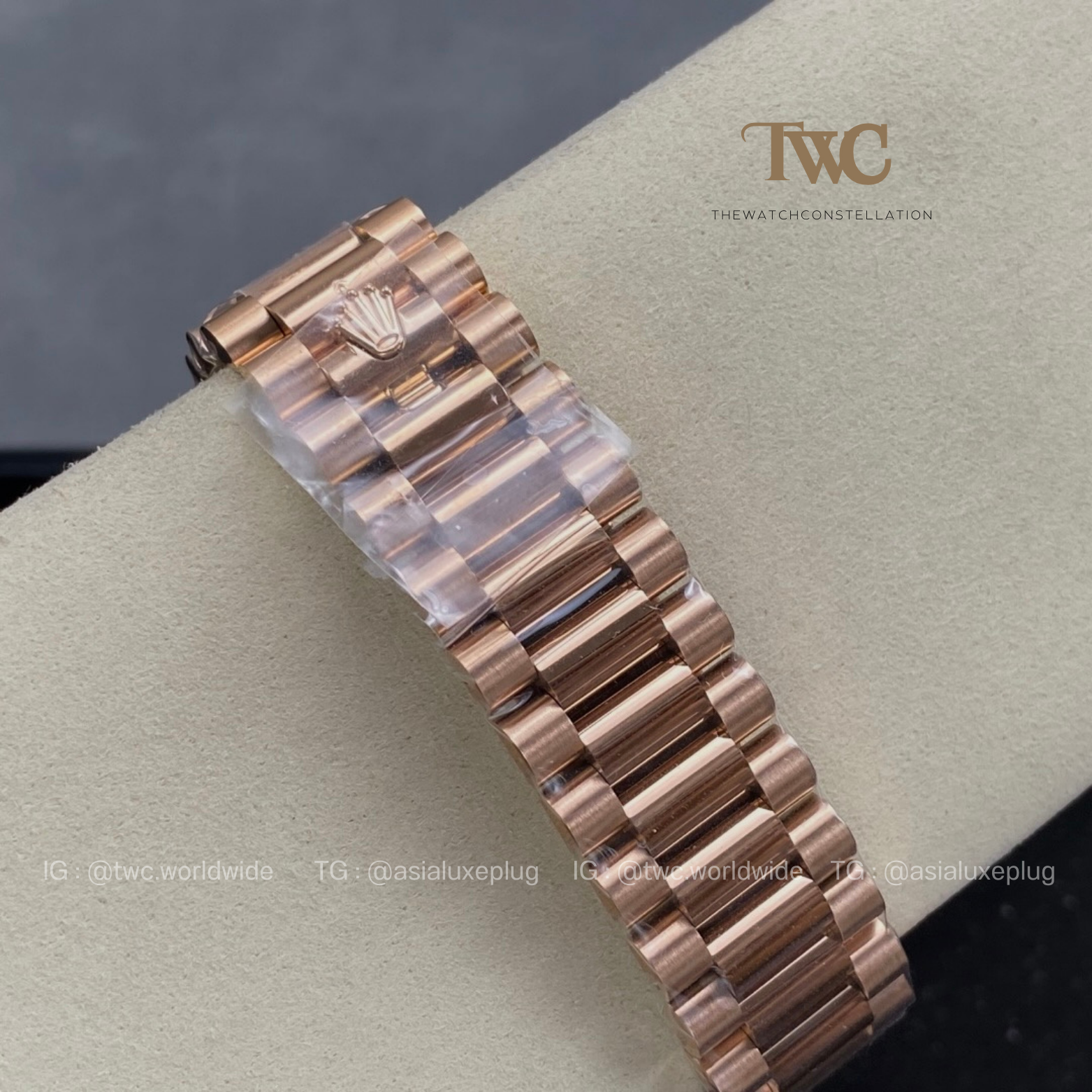 Rolex DayDate Rose Gold Black Ombre