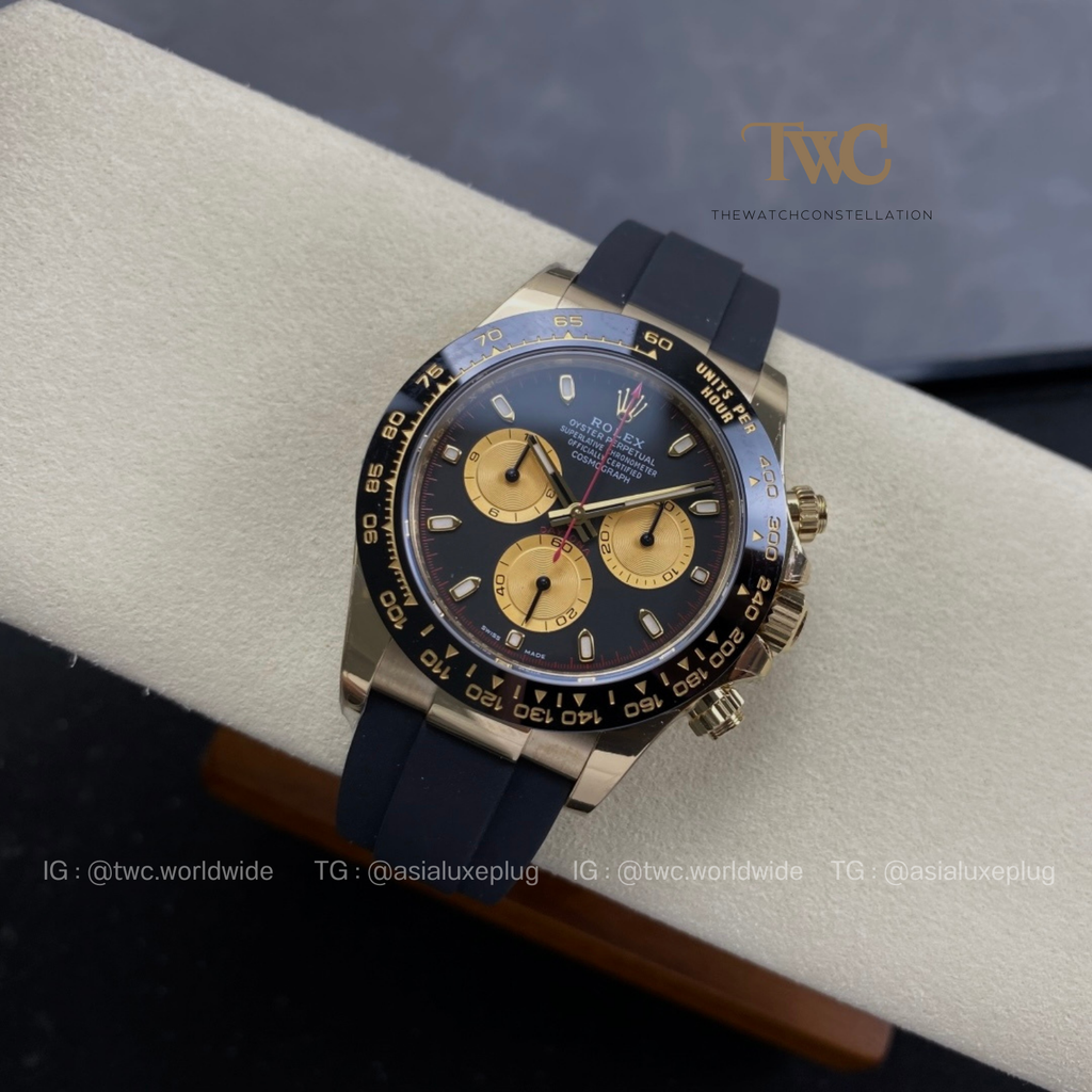 Rolex Daytona OysterFlex Yellow Gold Red Accents