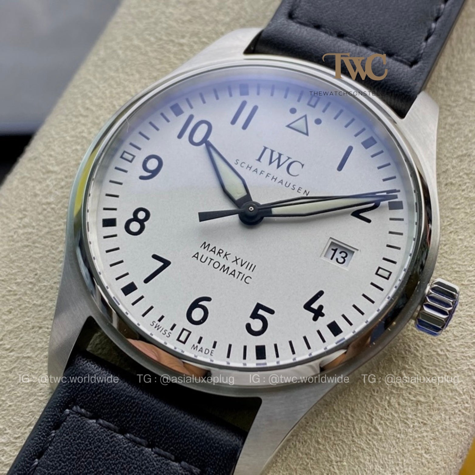 IWC Pilot Mark XVIII White
