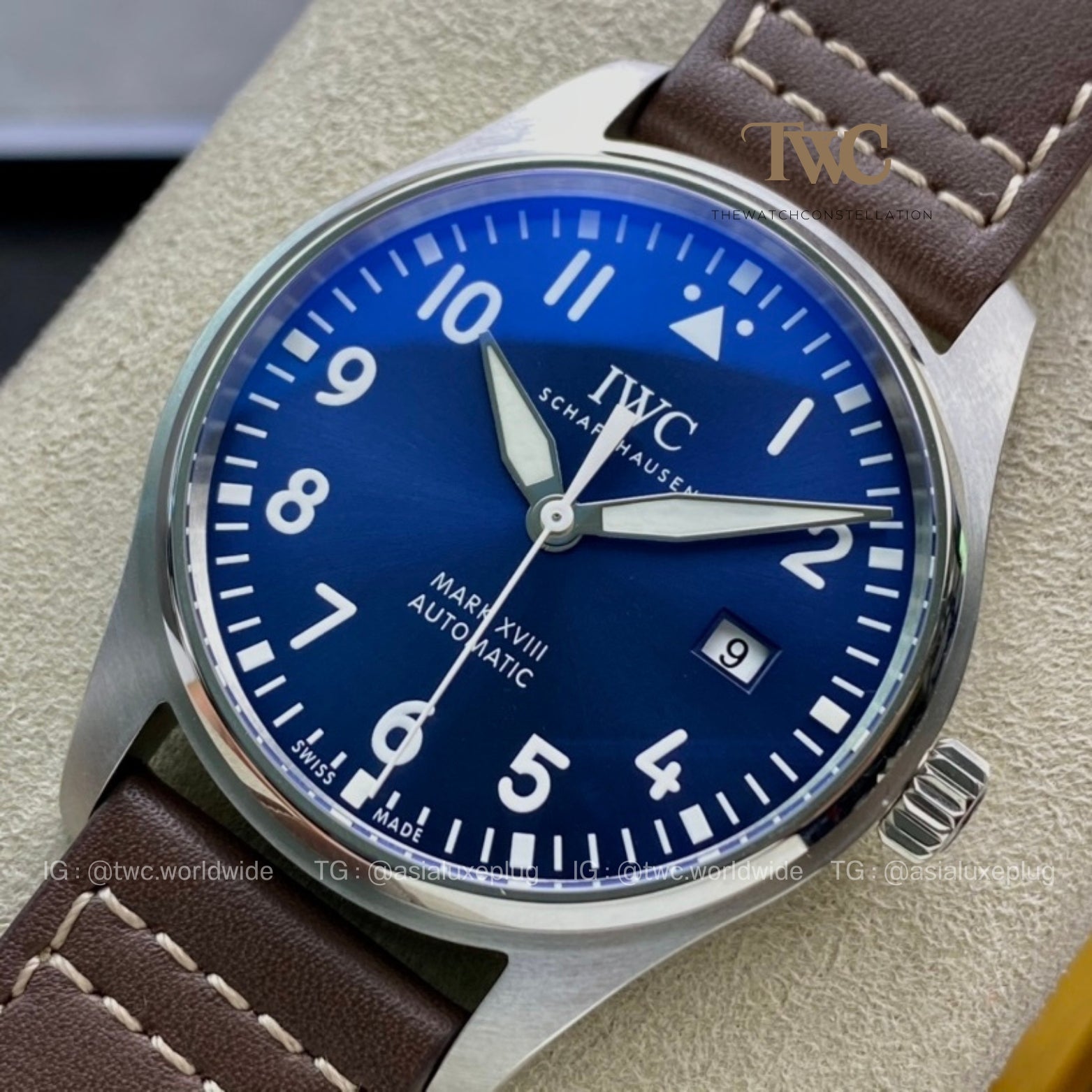 IWC Pilot Mark XVIII Blue