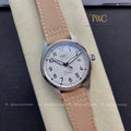 IWC Pilot Mark XVIII white with brown strap