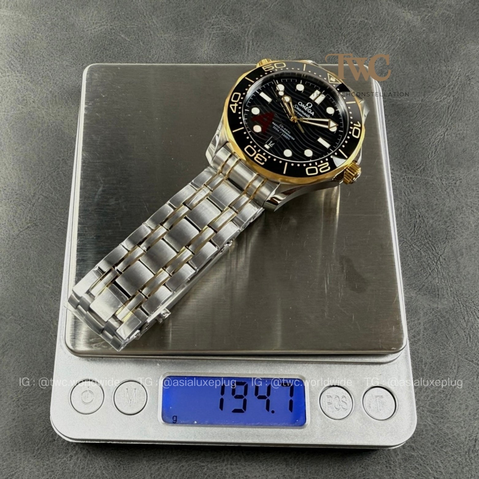 Omega Seamaster Half gold