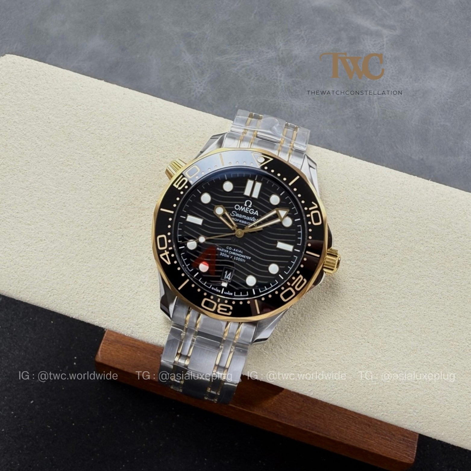Omega Seamaster Half gold