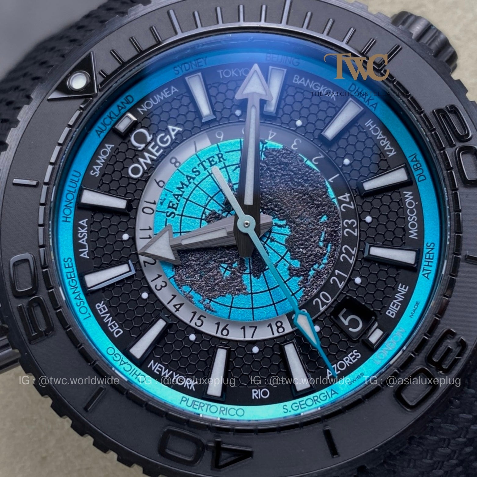 Omega Seamaster WorldTimer Cermaic
