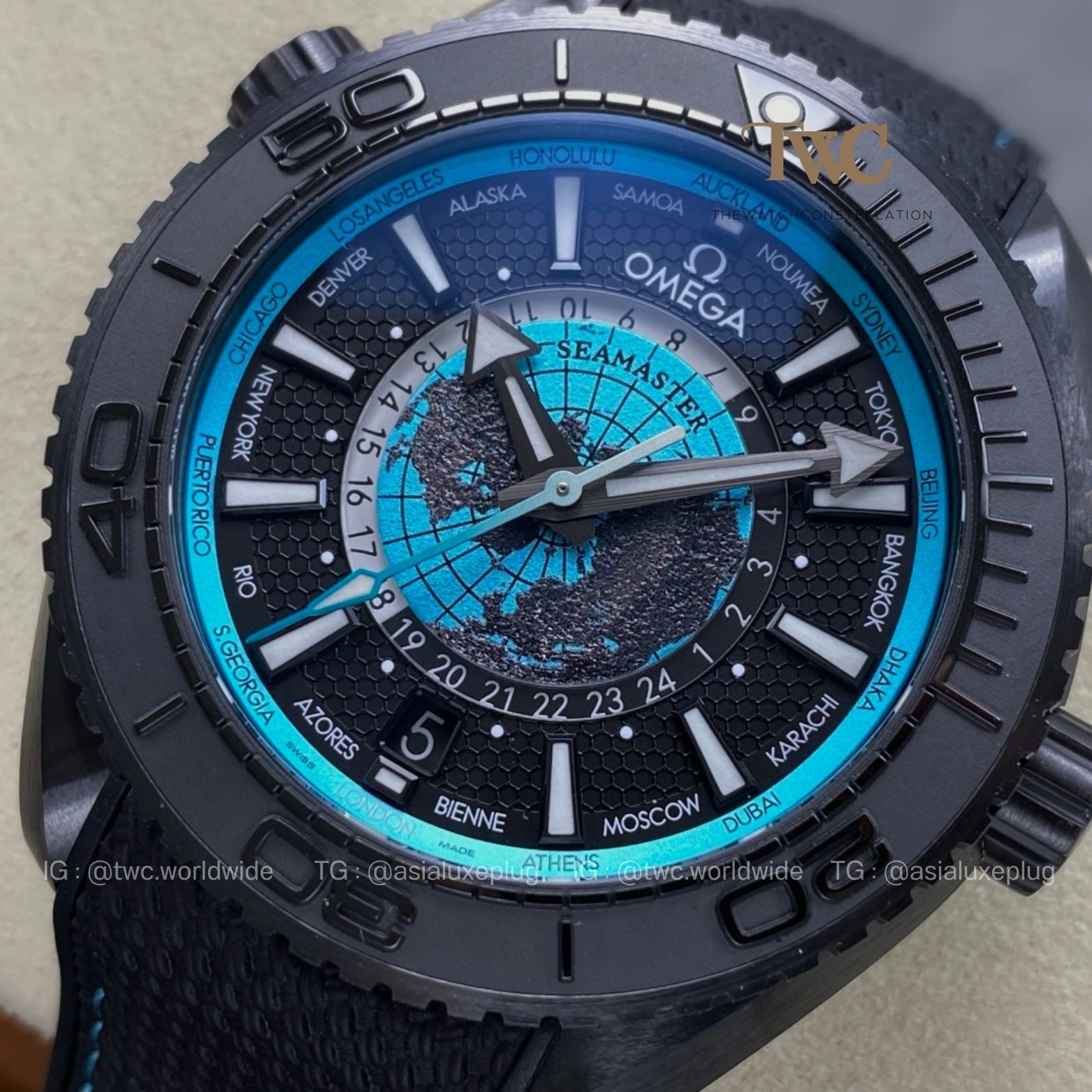 Omega Seamaster WorldTimer Cermaic