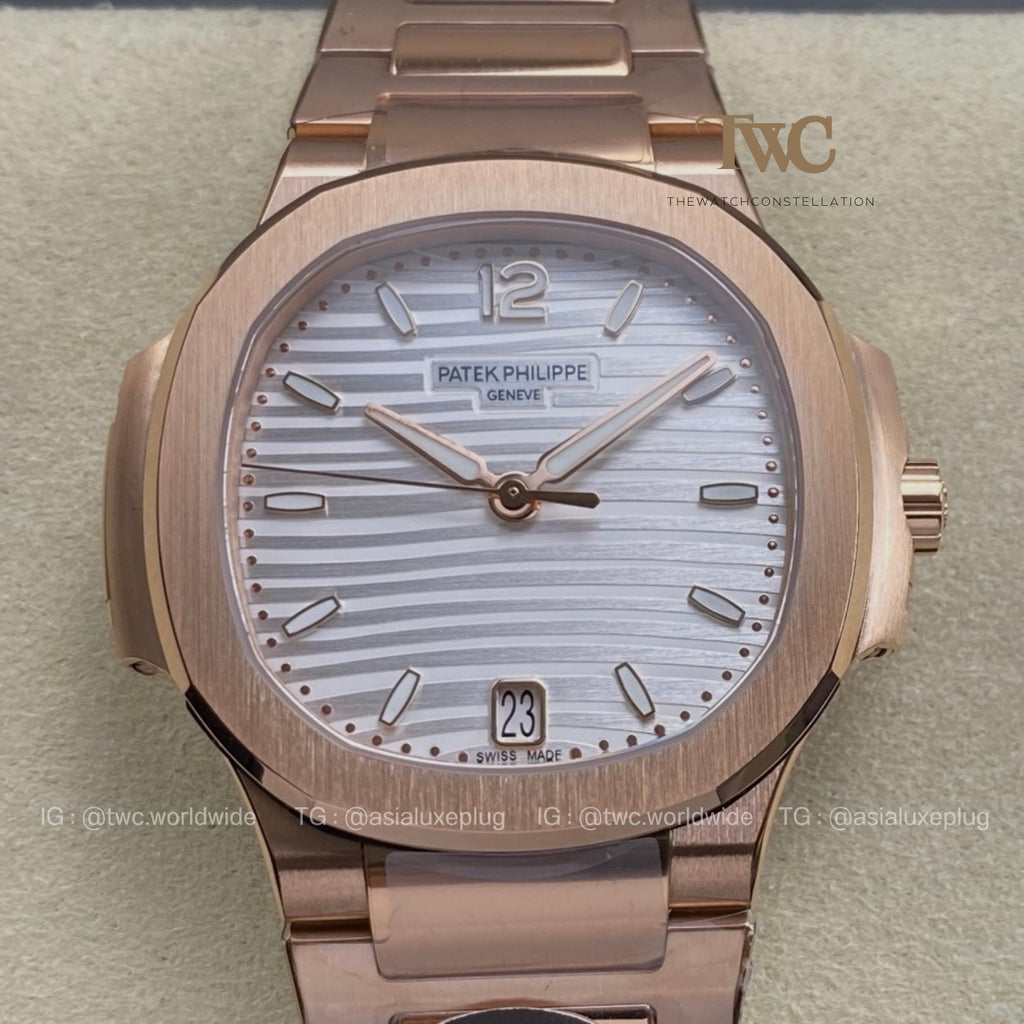 Patek Nautilus 7118 Rose Gold White dial