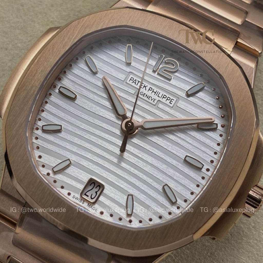 Patek Nautilus 7118 Rose Gold White dial