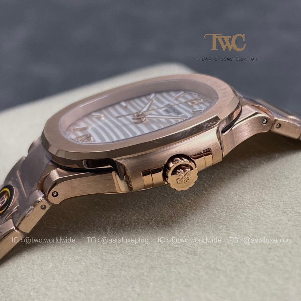 Patek Nautilus 7118 Rose Gold White dial